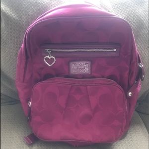 Coach poppy backpack - pink